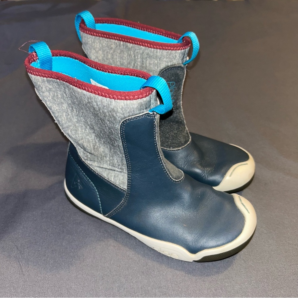 PLAE Navy and Gray Kids Boots